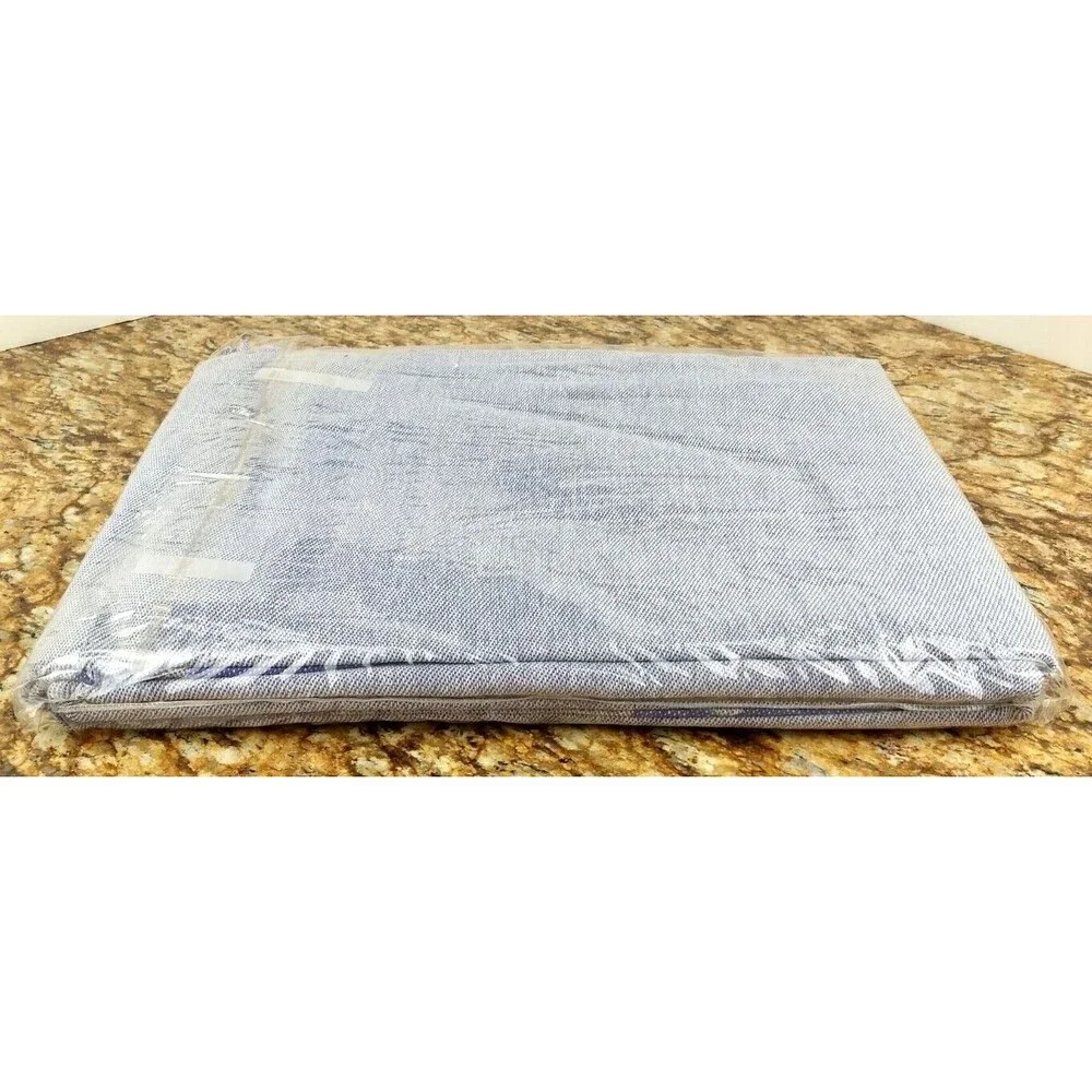 NEW Heather Blue Cotton Tablecloth 60x84‎ Oblong Holiday Collections Peace Love